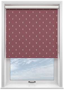 Emily Bond Wild Thyme, Burgundy - Roller Blind